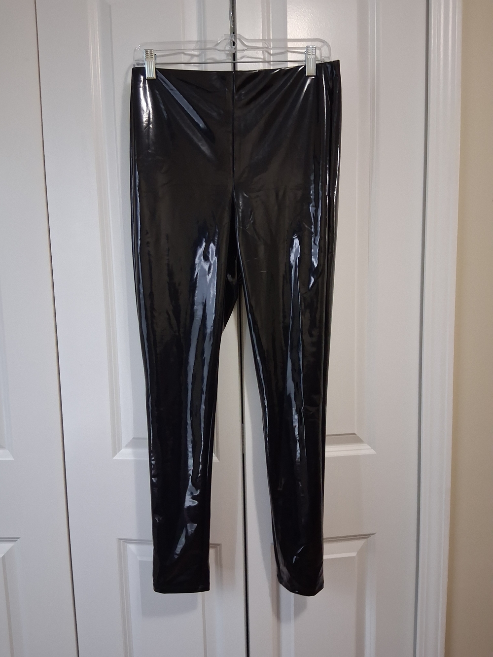 Express Black Patent Shine Leggings